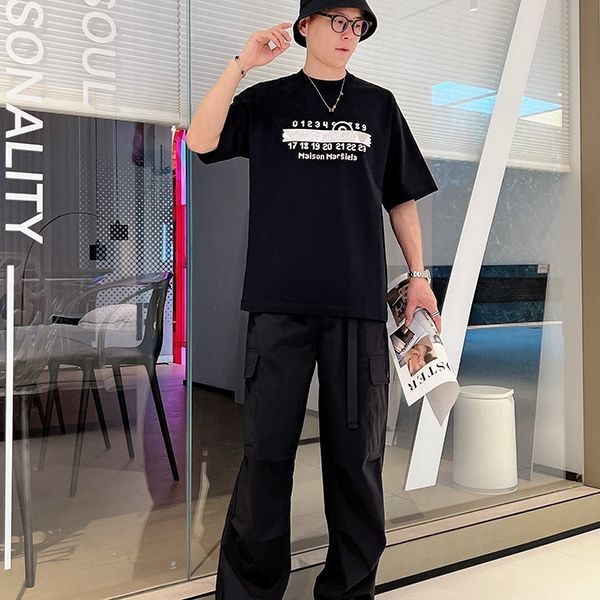 超人気 メゾンマルジェラ MM6 半袖 tシャツ コピーブラック Mac67837